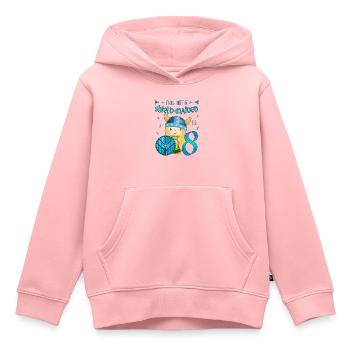 Schildmaid - Birthday 8 years Nordic Vikings - Kids Premium Organic Hoodie - rose - Front - AI Model Kid Female (0cm)