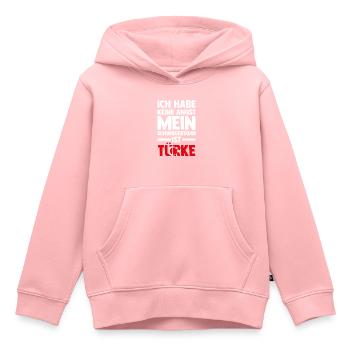 Ich habe keine Angst mein Schwiegersohn ist Türke - Kinder Premium Organic Hoodie - Rosa - Vorne - AI Model Kid Female (0cm)