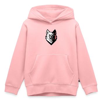 Lobod - Kinder Premium Organic Hoodie - Rosa - Vorne - AI Model Kid Female (0cm)