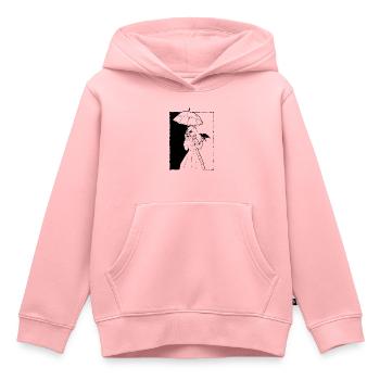 Finlandais Goth Esthétique Gothique Anime Fille Goth - Sweat Premium à capuche enfant bio - rose - Devant - AI Model Kid Female (0cm)