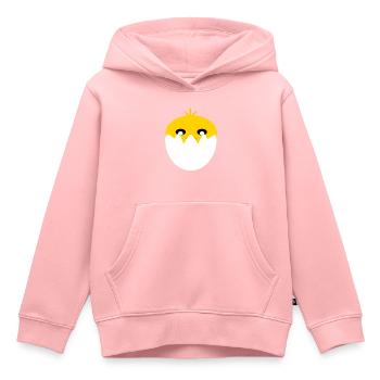 Küken aus dem Ei - Kinder Premium Organic Hoodie - Rosa - Vorne - AI Model Kid Female (0cm)