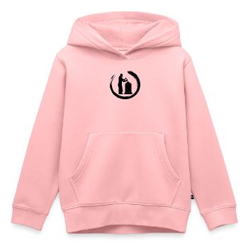 Sculpteurs Artisans Sculpteurs sur pierre Pierre - Sweat Premium à capuche enfant bio - rose - Devant - AI Model Kid Female (0cm)