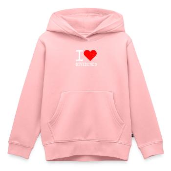 Dividenden I Love Dividends Ich Liebe Aktien Börse - Kinder Premium Organic Hoodie - Rosa - Vorne - AI Model Kid Female (0cm)