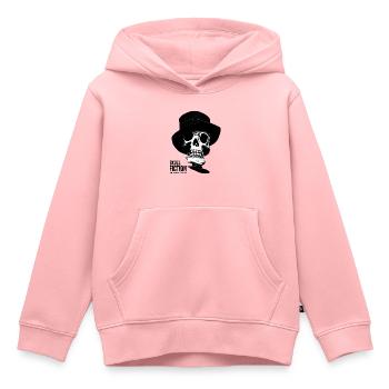Totenkopf Crâne Fiction Totenschädel - Sweat Premium à capuche enfant bio - rose - Devant - AI Model Kid Female (0cm)