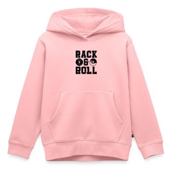 Rack & Roll Cue Sports Billiard Ball Pool Player - Kinder Premium Organic Hoodie - Rosa - Vorne - AI Model Kid Female (0cm)