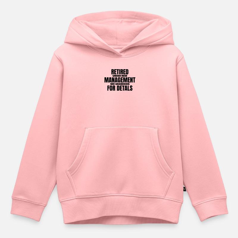 Pension de pensionné - Sweat Premium à capuche enfant bio - rose