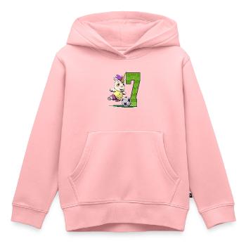 Soccer Unicorn - 7 Years Girl - 7th Birthday - Kids Premium Organic Hoodie - rose - Front - AI Model Kid Female (0cm)