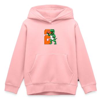 Basketball Dino - 2 year old boy - 2. - Kids Premium Organic Hoodie - rose - Front - AI Model Kid Female (0cm)