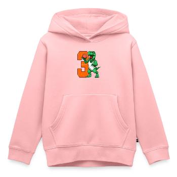 Basketball Dino - 3 year old Boy - 3rd - Kids Premium Organic Hoodie - rose - Front - AI Model Kid Female (0cm)