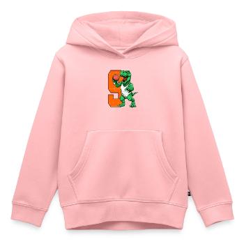 Basketball Dino - 9 year old boy - 9. - Kids Premium Organic Hoodie - rose - Front - AI Model Kid Female (0cm)