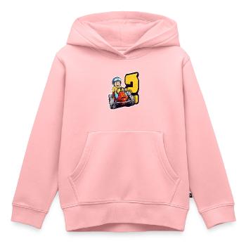 Ich Bin 2 Gokart Kid - Kart Racing - Kinder Premium Organic Hoodie - Rosa - Vorne - AI Model Kid Female (0cm)