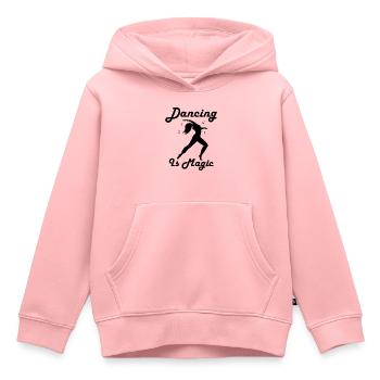 Dancing Dance Music - Kinder Premium Organic Hoodie - Rosa - Vorne - AI Model Kid Female (0cm)