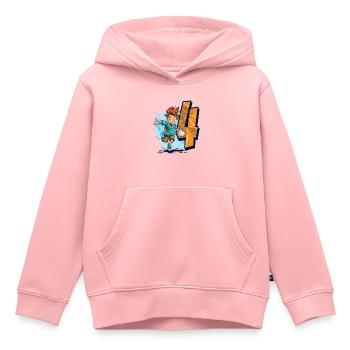 Handball Birthday - 4 years old Boy - 4. - Kids Premium Organic Hoodie - rose - Front - AI Model Kid Female (0cm)