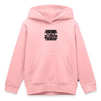 L’ABC des ingénieurs en génie civil - Sweat Premium à capuche enfant bio - rose - Devant - AI Model Kid Female (0cm)