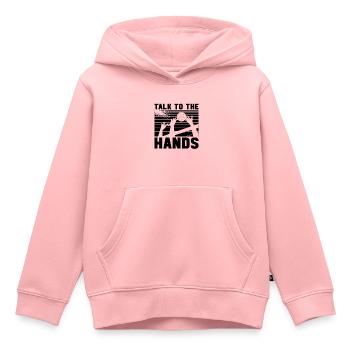 Talk To The Hands Beachball Volleyball Player - Kids Premium Organic Hoodie - rose - Front - AI Model Kid Female (0cm)