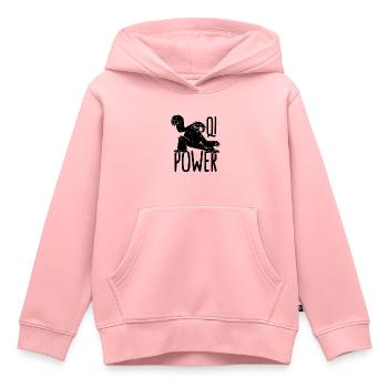 Qi Power Tai Chi Martial Arts Taiji Tai Chi Lover - Kids Premium Organic Hoodie - rose - Front - AI Model Kid Female (0cm)