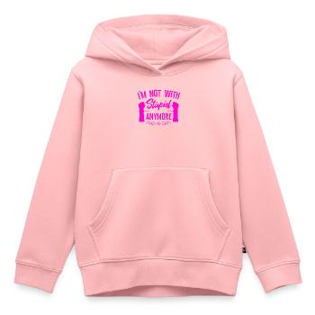 Happy Divorce Party I'm Not With - Kinder Premium Organic Hoodie - Rosa - Vorne - AI Model Kid Female (0cm)