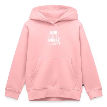 Horse Racing God Family Horse Racing - Kids Premium Organic Hoodie - rose - Front - AI Model Kid Female (0cm)