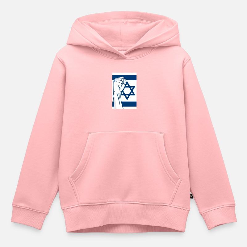 Faust Israël - Sweat Premium à capuche enfant bio - rose