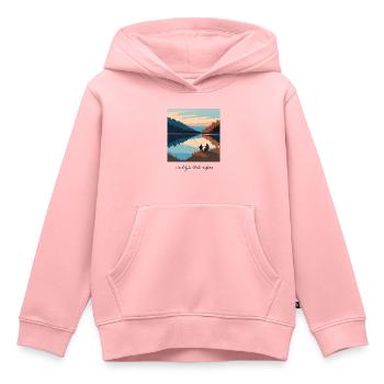 Daddy's little helper - Kids Premium Organic Hoodie - rose - Front - AI Model Kid Female (0cm)