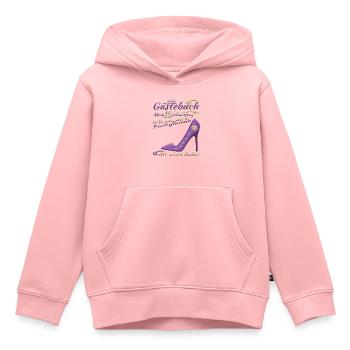 Livre d’or 15e anniversaire fille et garçon - Sweat Premium à capuche enfant bio - rose - Devant - AI Model Kid Female (0cm)