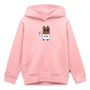 Cat - Kids Premium Organic Hoodie - rose - Front - AI Model Kid Female (0cm)