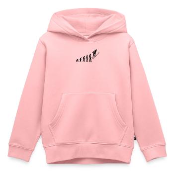 Cadeau pour les fans de Jump Story - Sweat Premium à capuche enfant bio - rose - Devant - AI Model Kid Female (0cm)