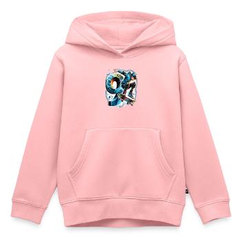 Skateboard Skater Design Für 9 Jahre Jungen - Kinder Premium Organic Hoodie - Rosa - Vorne - AI Model Kid Female (0cm)