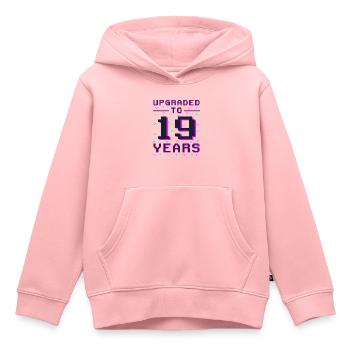 Gamer Année 19 : Maître du jeu rétro - Sweat Premium à capuche enfant bio - rose - Devant - AI Model Kid Female (0cm)