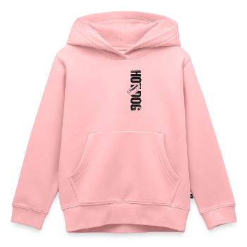 Hot Dog Adult Hot Dog - Kinder Premium Organic Hoodie - Rosa - Vorne - AI Model Kid Female (0cm)