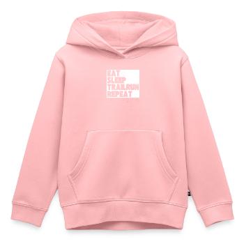 Trail Running Trail Run Traillauf Laufsport - Kinder Premium Organic Hoodie - Rosa - Vorne - AI Model Kid Female (0cm)