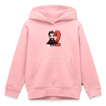 Creeps And Vampires – Two Years – 2. - Kids Premium Organic Hoodie - rose - Front - AI Model Kid Female (0cm)