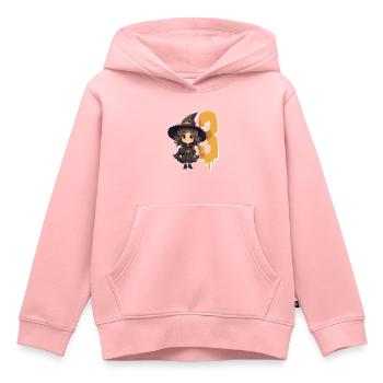 Hexen-geburtstagskostüm – Drei Jahre - Kinder Premium Organic Hoodie - Rosa - Vorne - AI Model Kid Female (0cm)