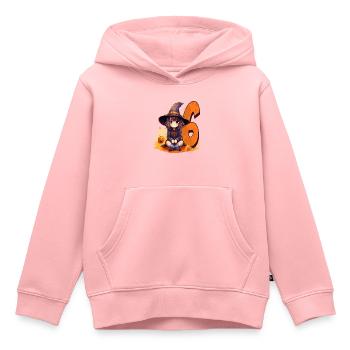 Hexen-geburtstagskostüm – Sechs Jahre - Kinder Premium Organic Hoodie - Rosa - Vorne - AI Model Kid Female (0cm)