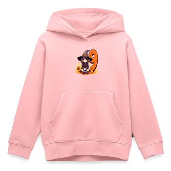 Hexen-geburtstagskostüm – Neun Jahre - Kinder Premium Organic Hoodie - Rosa - Vorne - AI Model Kid Female (0cm)