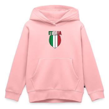 Italie Italien Italien Italie - Sweat Premium à capuche enfant bio - rose - Devant - AI Model Kid Female (0cm)