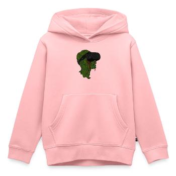 Zombie en réalité virtuelle - Sweat Premium à capuche enfant bio - rose - Devant - AI Model Kid Female (0cm)