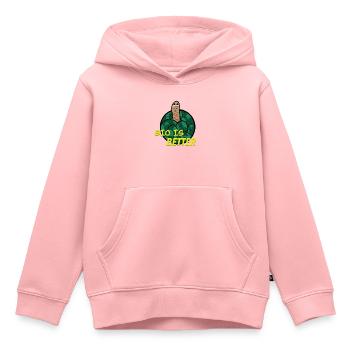 Bio ist besser - Kinder Premium Organic Hoodie - Rosa - Vorne - AI Model Kid Female (0cm)
