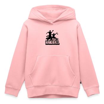 Play Handball - Kids Premium Organic Hoodie - rose - Front - AI Model Kid Female (0cm)