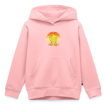 Funny Middle Finger Duck - Kids Premium Organic Hoodie - rose - Front - AI Model Kid Female (0cm)
