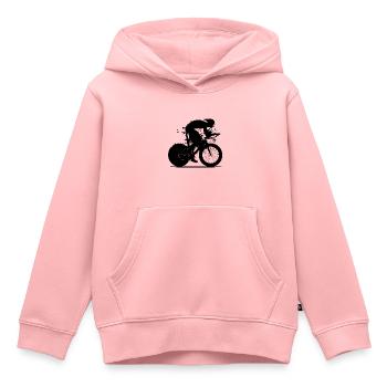 Vélo de route Vélo de route pour femmes Vélo de route Vélo de route - Sweat Premium à capuche enfant bio - rose - Devant - AI Model Kid Female (0cm)