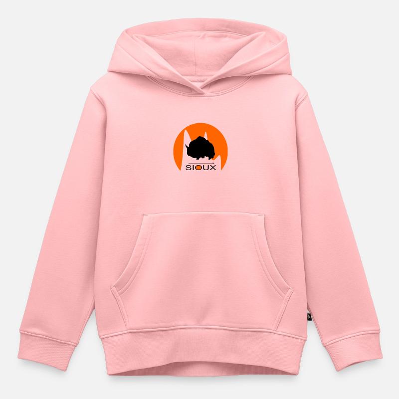 Sioux - Sweat Premium à capuche enfant bio - rose