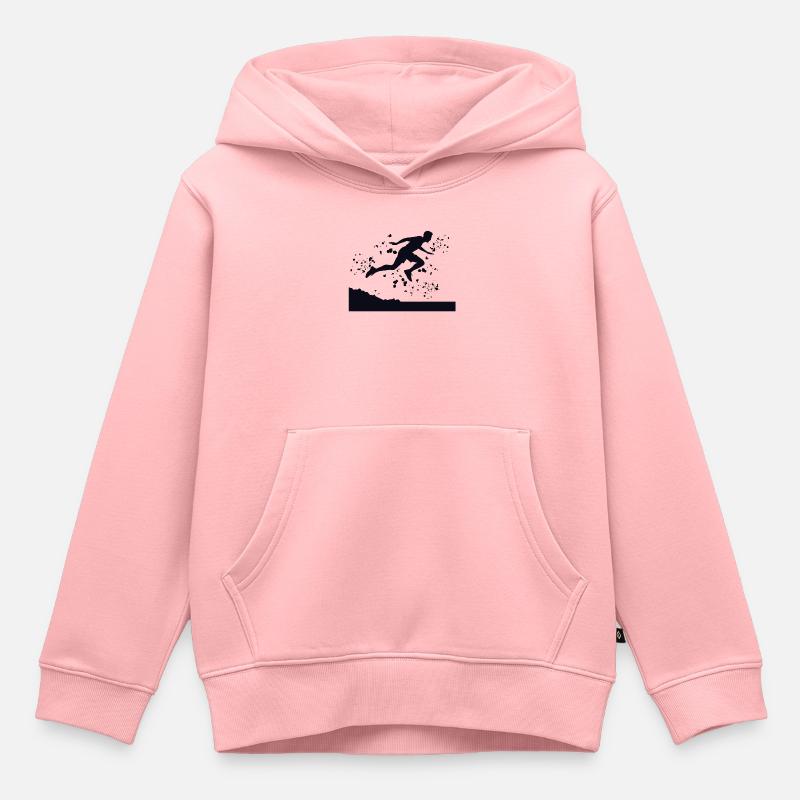 Trail Runner Cross Trail Mountain Runner - Sweat Premium à capuche enfant bio - rose