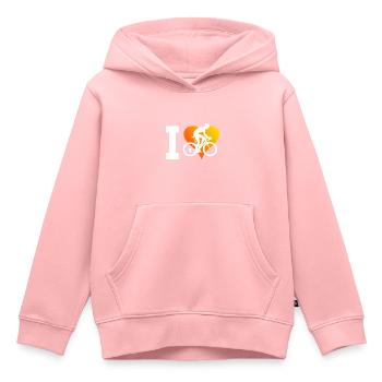 Vélo de route Vélo de route Vélo de route Vélo de route pour femmes - Sweat Premium à capuche enfant bio - rose - Devant - AI Model Kid Female (0cm)