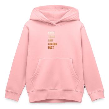 Glaube, Vertrauen Und Churro-staub - Kinder Premium Organic Hoodie - Rosa - Vorne - AI Model Kid Female (0cm)