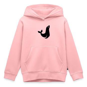 seal animal - Kids Premium Organic Hoodie - rose - Front - AI Model Kid Female (0cm)