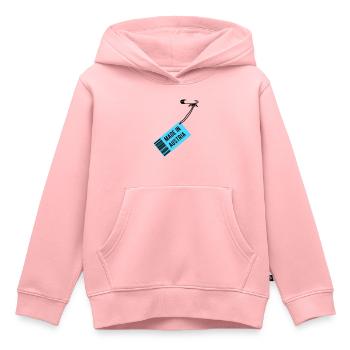 Fait dans le T-shirt Autriche - Sweat Premium à capuche enfant bio - rose - Devant - AI Model Kid Female (0cm)