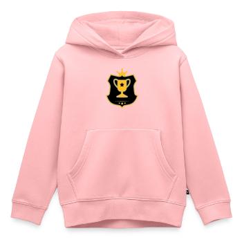 Pokal - Kinder Premium Organic Hoodie - Rosa - Vorne - AI Model Kid Female (0cm)