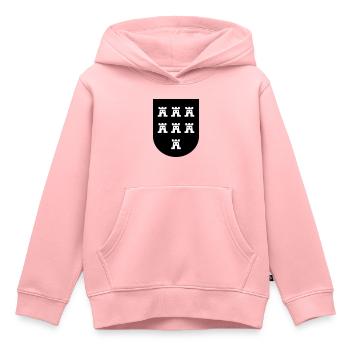 Wappen Siebenbürger Sachsen 2farbig - Siebenbürgen - Kinder Premium Organic Hoodie - Rosa - Vorne - AI Model Kid Female (0cm)