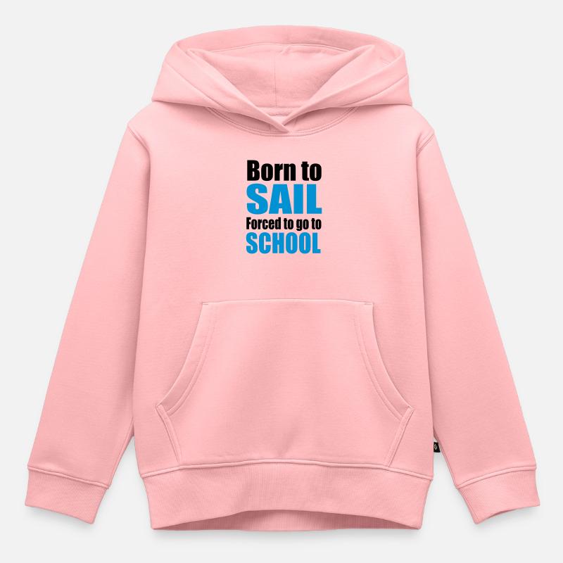 voile - Sweat Premium à capuche enfant bio - rose
